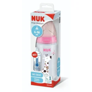 Nuk Mamadera Fc + Control Temp. Jirafa X 300Ml