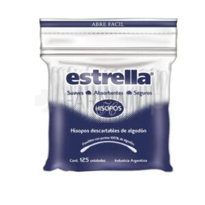 Estrella Hisopos Cotonetes X 125 Zipper