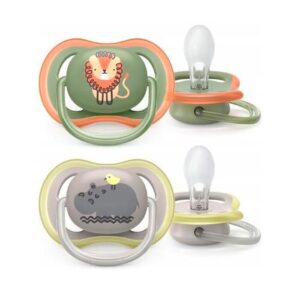 Avent Chupete Ultra Air Deco 6-18M Nene Leon E Hippo