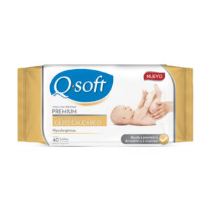 Qsoft Toallitas Húmedas Óleo Calcareo 40U.