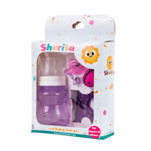 Shurita Baby Set : Mamadera, Chupete Silic. Y Mordillo