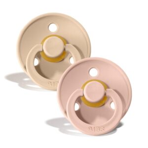 Bibs Chupete +6M T2 Vainilla/Blush X 2U