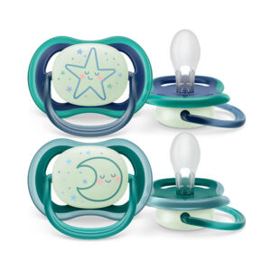 Avent Chupete Ultra Air Deco Nightime 6-18m Nene X2