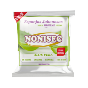 Nonisec Esponja Jabonosa Aloe Vera X 10u