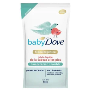 Dove Baby – Jabón Líquido (Repuesto) – Humectación Sensible – 180ml